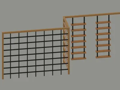 Playground Climber Low-poly 3D model