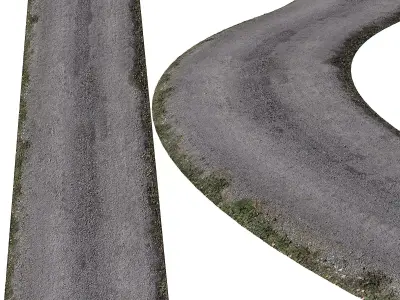 Ultra realistic Road  Asphalt 3D model