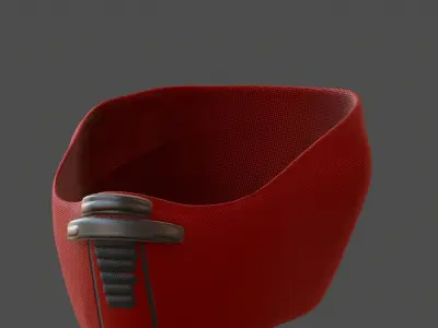 Gas mask helmet 3d model scifi Low-poly  Low-poly 3D model