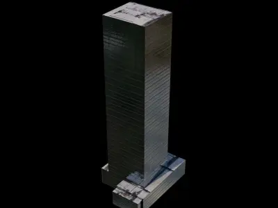 250 West 55th Street - NYC Low-poly 3D model