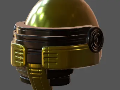 Helmet plastic mask protection pollution Low-poly 3D model Low-poly 3D model
