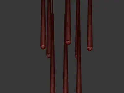 Aquitaine Round Chandelier Restorationhardware 3D model