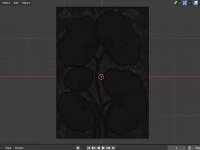 Modern Flower Relief Panel Wall Decor Set STL Mural CNC 369 3D model