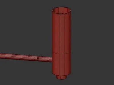 LEVEL modern chandelier in brass 3D model