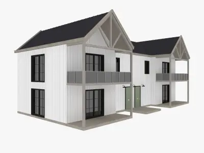 Modern Residential House 6 3D model