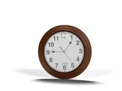 Homedecor old round wall clock Low-poly 3D model