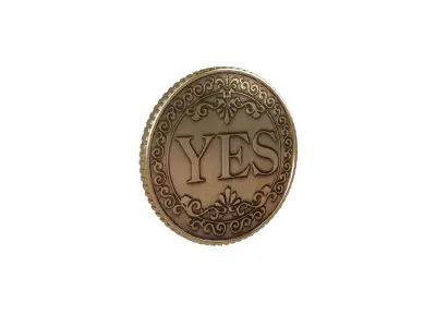 Lucky Coin v1 001 Low-poly 3D model