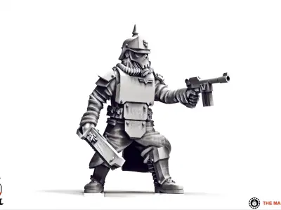 Valour Korps - Shock Sergeant Heinrich 3D print model
