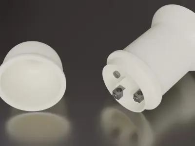 Portable bulb plug in 3D model