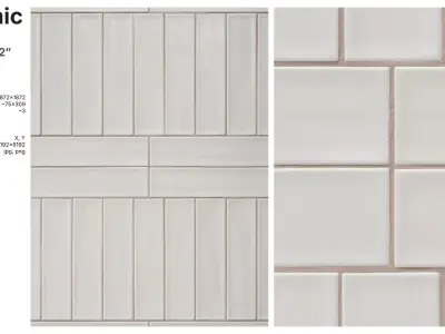 Subway Tile in Corridor Layout Texture