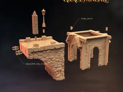 Gatehouse - Gate Bridge 3D print model