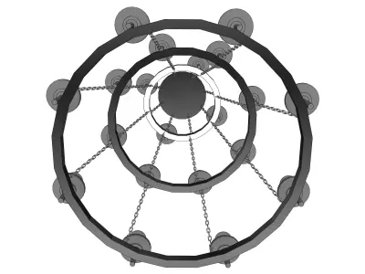 chandelier 07 3D model purchase