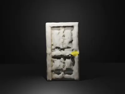 Deformed Door Low-Poly Low-poly 3D model