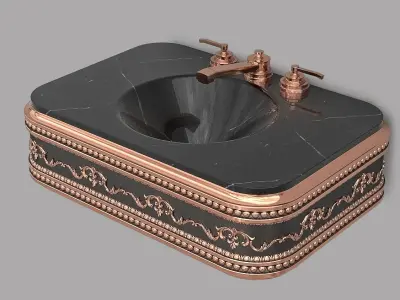 Classic Wash Basin 7 3D model