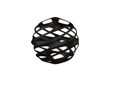Abstract Sphere Ball v3 003 Low-poly 3D model
