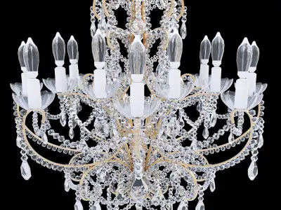Chandelier Bordeaux Small 3D model