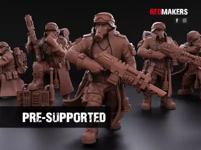 Steel Guard - Squad of the Imperial Force 3D print model