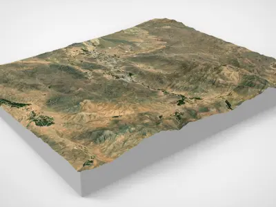 Village Fordo Iran 3D model