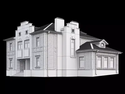 Cottage house 3D model