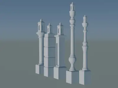 Model Historic Lamp for Interior Design 3D print model