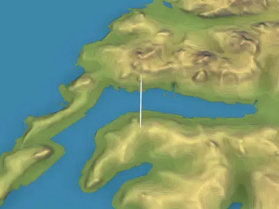 Vladivostok - 3D City Topography Terrain 3D Model Pack