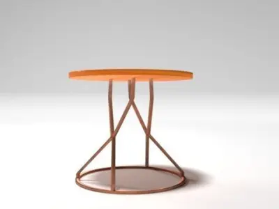Center Table - Round Free low-poly 3D model