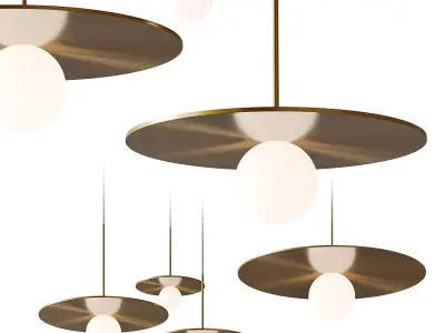 Bola Disc Pendant Light 3D model