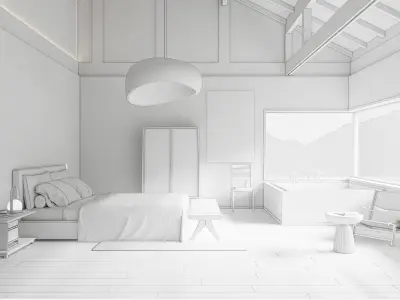 Bedroom 000 3D model
