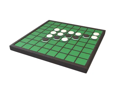 Reversi v1 001 Low-poly 3D model