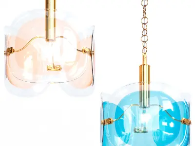 TRINO glass pendant light 3D model