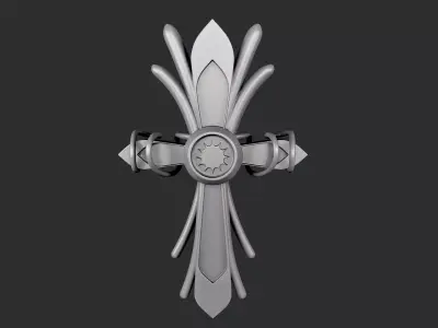 3d STL models for CNC cross 3D print model