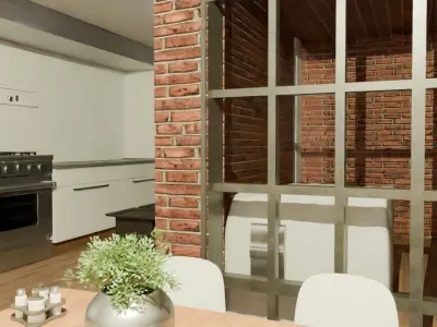 interior flat Free 3D model