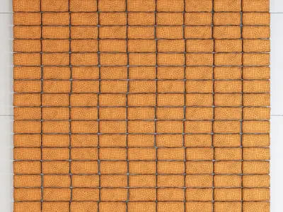 Stone panel brick 3D model