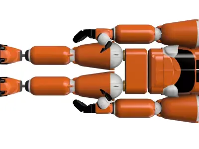 ROBOT COMPLETO DI INGRANAGGI 3D model