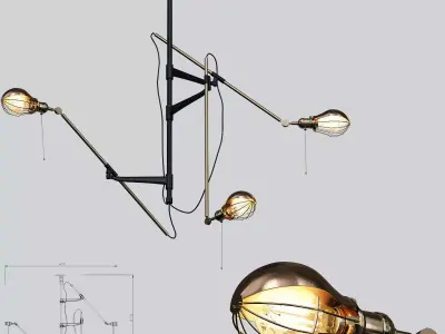 Steampunk Extension Pole 3D model
