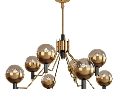 TUM chandelier  Low-poly 3D model