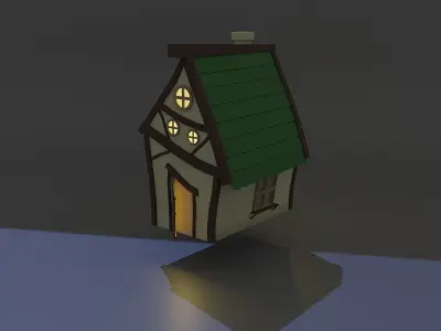 Styalised House 3D model