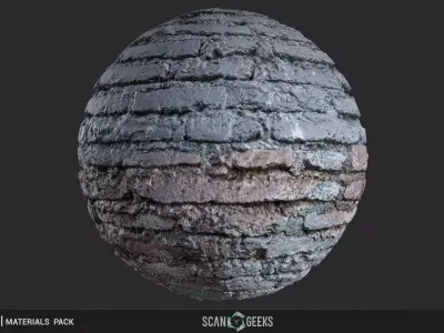 Brick Wall Material - Photogrammetry PhotoScan Texture