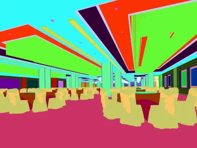 Business Restaurant - Coffee - Banquet  12 3D model