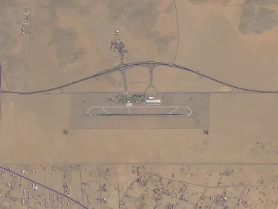 Najran - Domestic Airport - EAM Low-poly 3D model