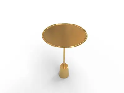 Patson Tray Top Pedestal End Table 3D model