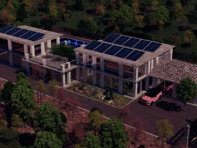 Mansion in the woods Free 3D model