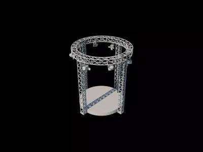Circular Truss Stage 3D model