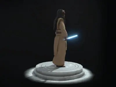 Star Wars Jedi - Agen Kolar Low-poly 3D model