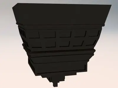 Wall Ceiling Edges and Corner Ornament Free low-poly 3D model
