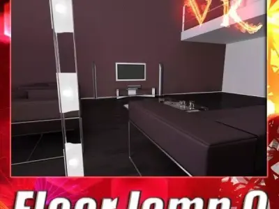 Modern Floor Lamp 09 Totem 3D model