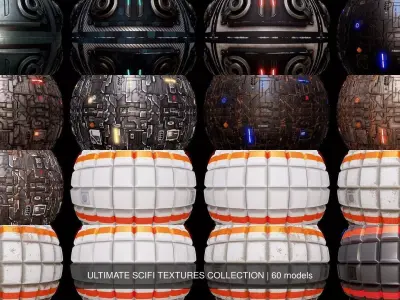ULTIMATE SCIFI TEXTURES COLLECTION 3D Model Pack