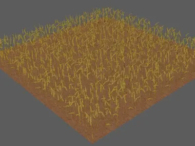 wheat Field 3D 3D model
