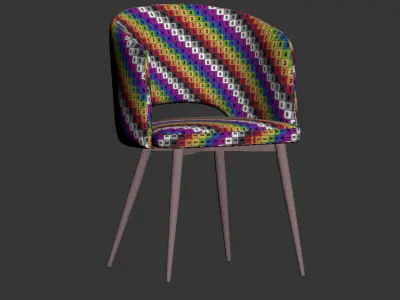 Basel Dining Chair Deephouse 3D model