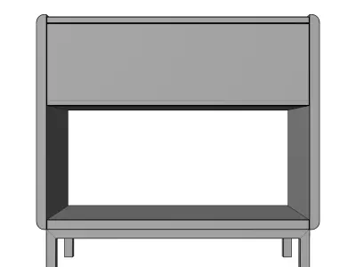 Modern Nightstand 2 3D model